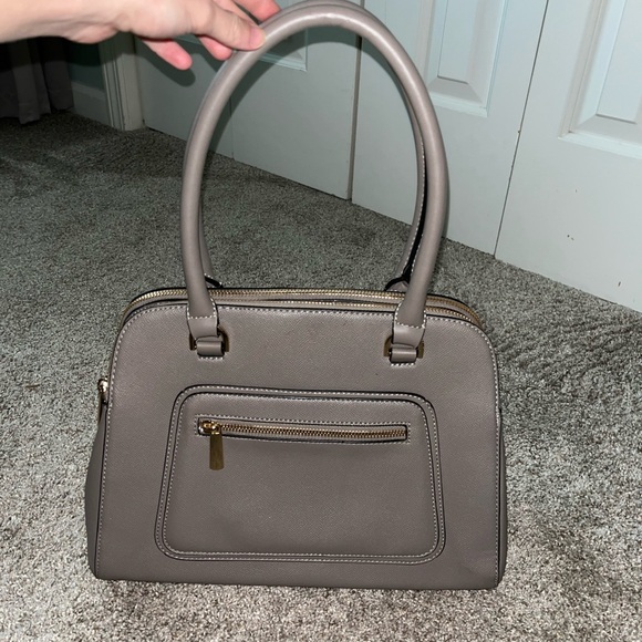 Target Gray Double Top Handle Shoulder Bag - Picture 3 of 11